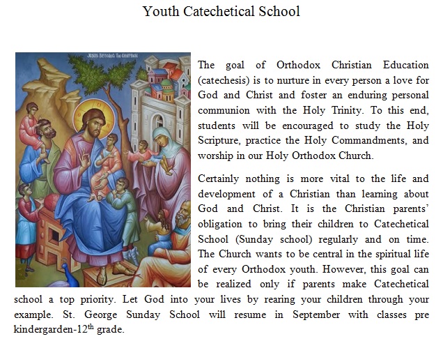 Catechetical School St George Greek Orthodox Church